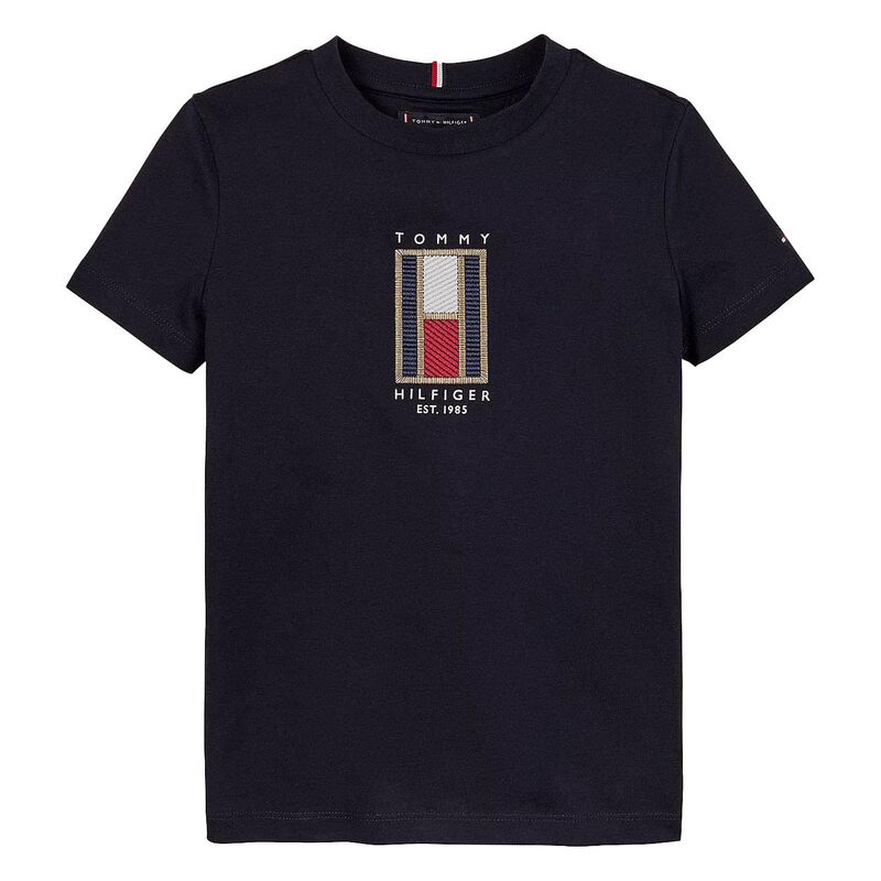 Tommy Hilfiger Flag Embroidered Reg Tee 8-14Y image number 0